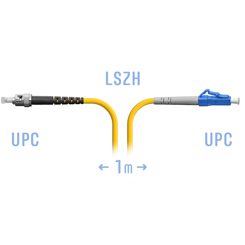 Патчкорд оптический LC/UPC-ST/UPC SM  1 метр