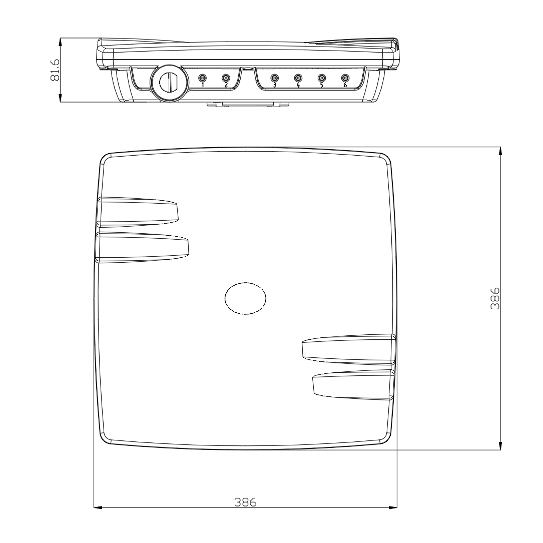 Антенна секторная ITElite 2.4ГГц, MIMO 2x2, 14дБи