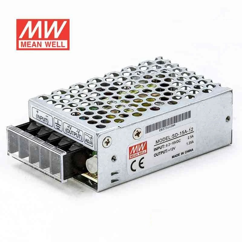 SD-15A-12,  DC/DC преобразователь, 15Вт, вход 9,2...18B, выход 12B/1,25A
