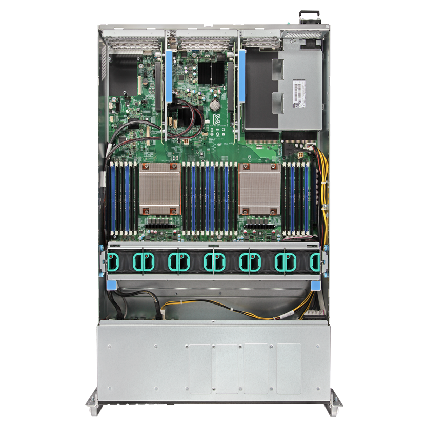 Серверная платформа Intel R2308WTTYSR 2U, 2xE5-2600V3/V4, 24xDDR4, 8x3.5 HDD, 1+0 1100W