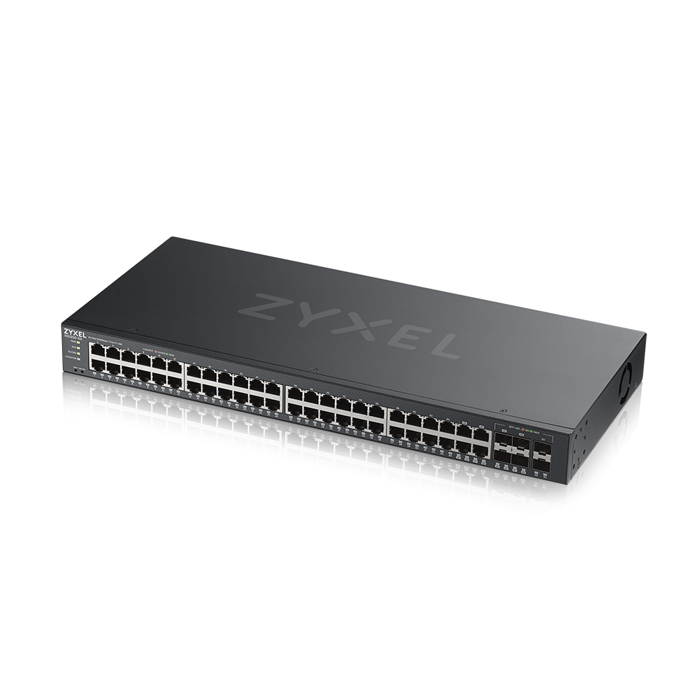 Коммутатор ZYXEL NebulaFlex Pro GS2220-50 Hybrid L2 Switch , 19 rack, 44xGE, 4 combo ports (SFP / RJ-45), 2xSFP, standalone / cloud management