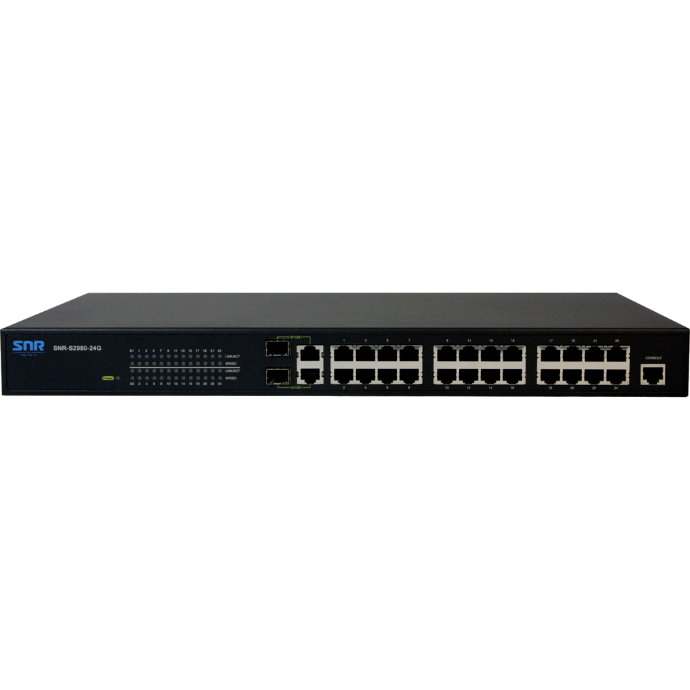 Управляемый коммутатор уровня 2 SNR-S2950-24G Б/У с одним неработающим портом