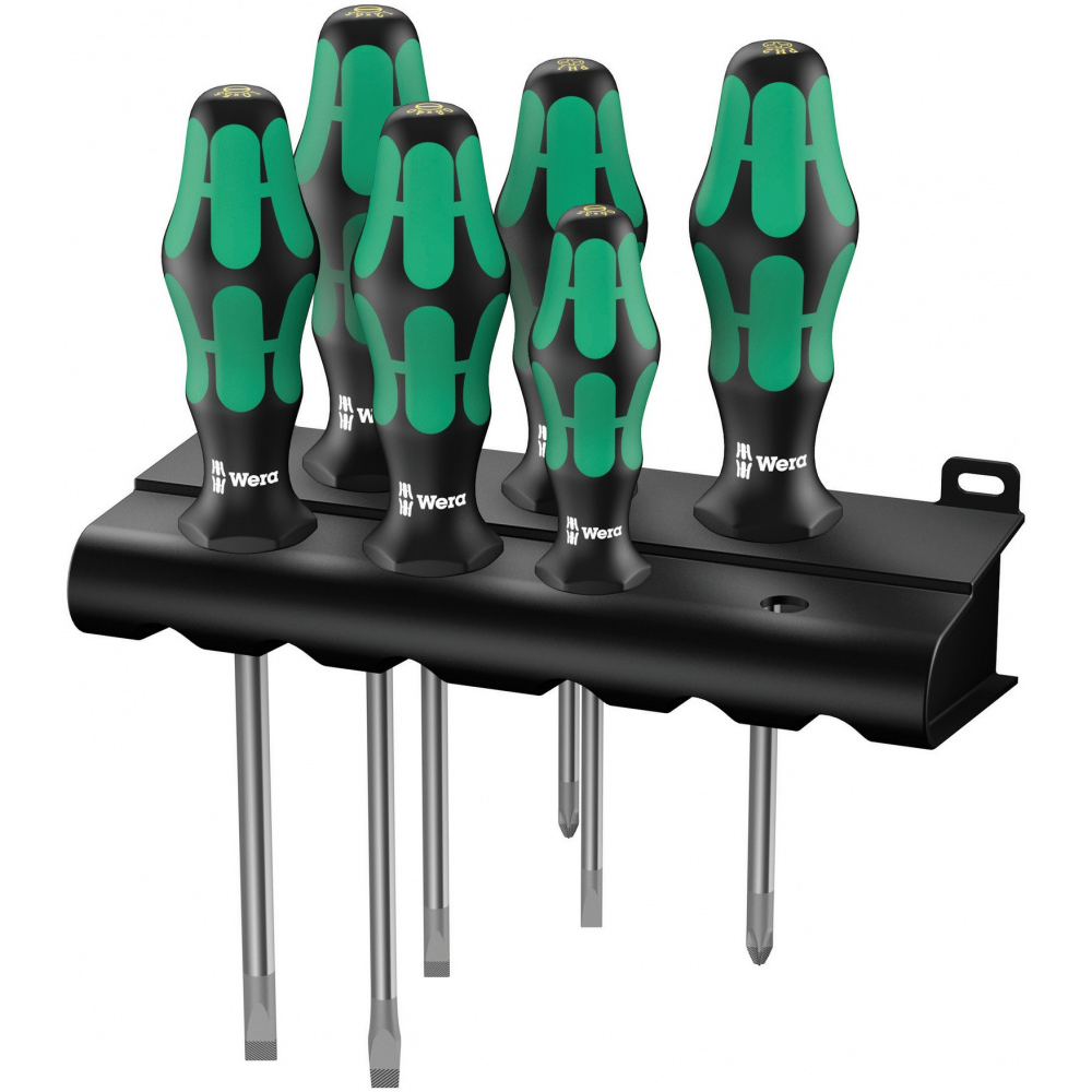 Набор отверток Kraftform Plus Lasertip, 334/6 Rack, подставка, 6 предметов WE-105650
