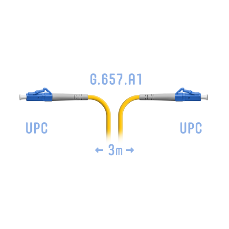 Патчкорд оптический SNR-PC-LC/UPC-A - 3 метра