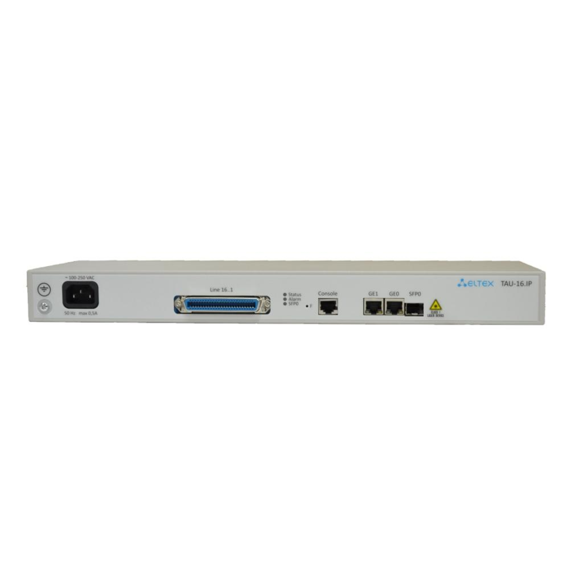 VoIP-шлюз TAU-16.IP-AC-S: 16xFXS, 3xRJ45-10/100/1000, SIP/H.323, 1U, AC 220V