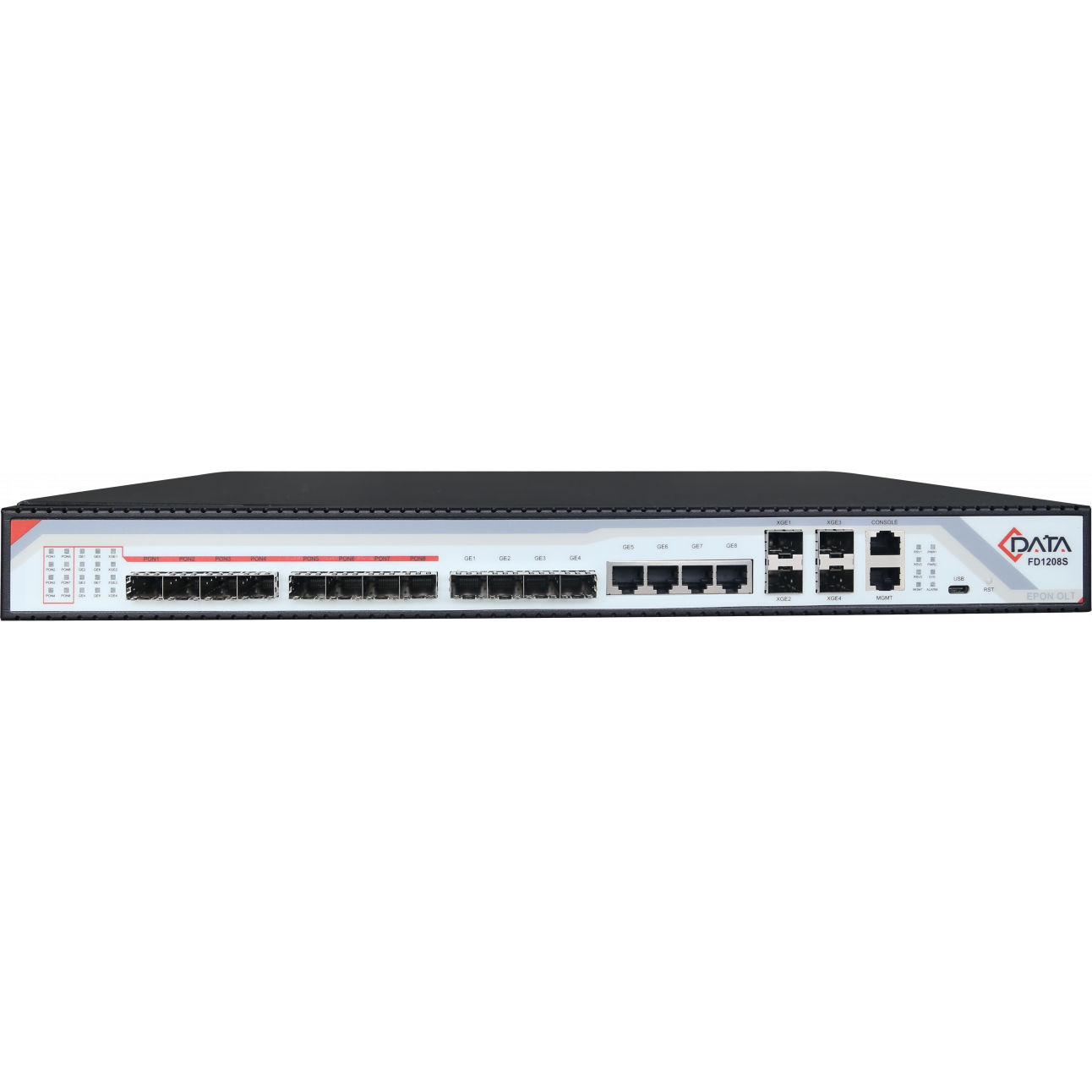 OLT C-DATA FD1208S-R1 с 8 портами GEPON (SFP), 4хSFP, 4хRJ-45, 4хSFP+, 2 БП АC