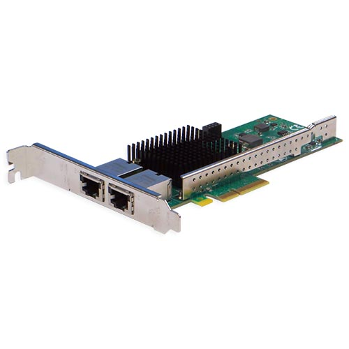 Сетевая карта 2 порта 10GBase-T (RJ45, Intel X550), Silicom PE310G2i50-T