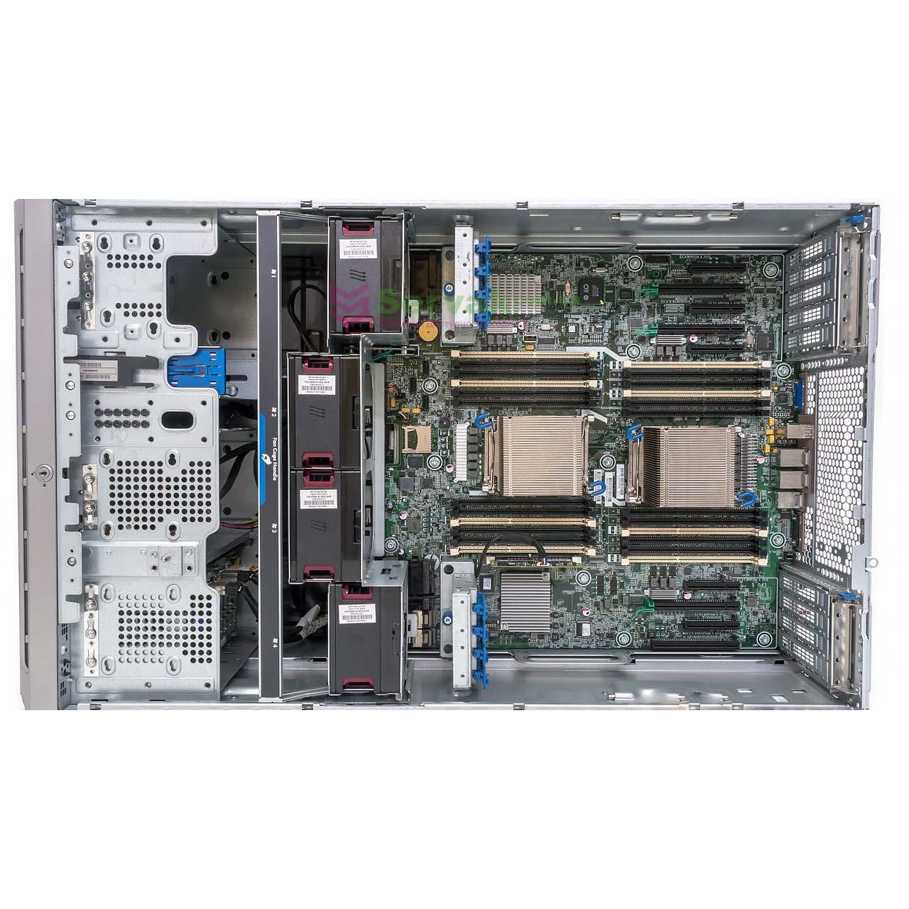 Сервер HP ProLiant ML350p Gen8, 2 процессора Intel Xeon 6C E5-2620 2.0GHz, 16GB DRAM, 8SFF, P420i/512MB FBWC