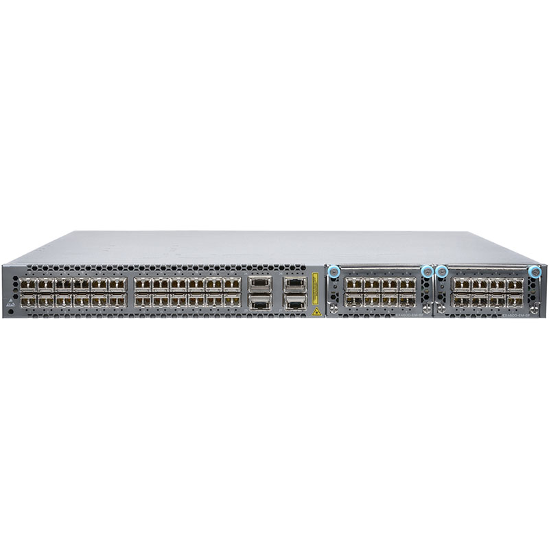 Коммутатор Juniper EX4600, 24 SFP+/SFP ports, 4 QSFP+ ports, 2 expansion slots, redundant fans, 2 AC power supplies, front to back airflow