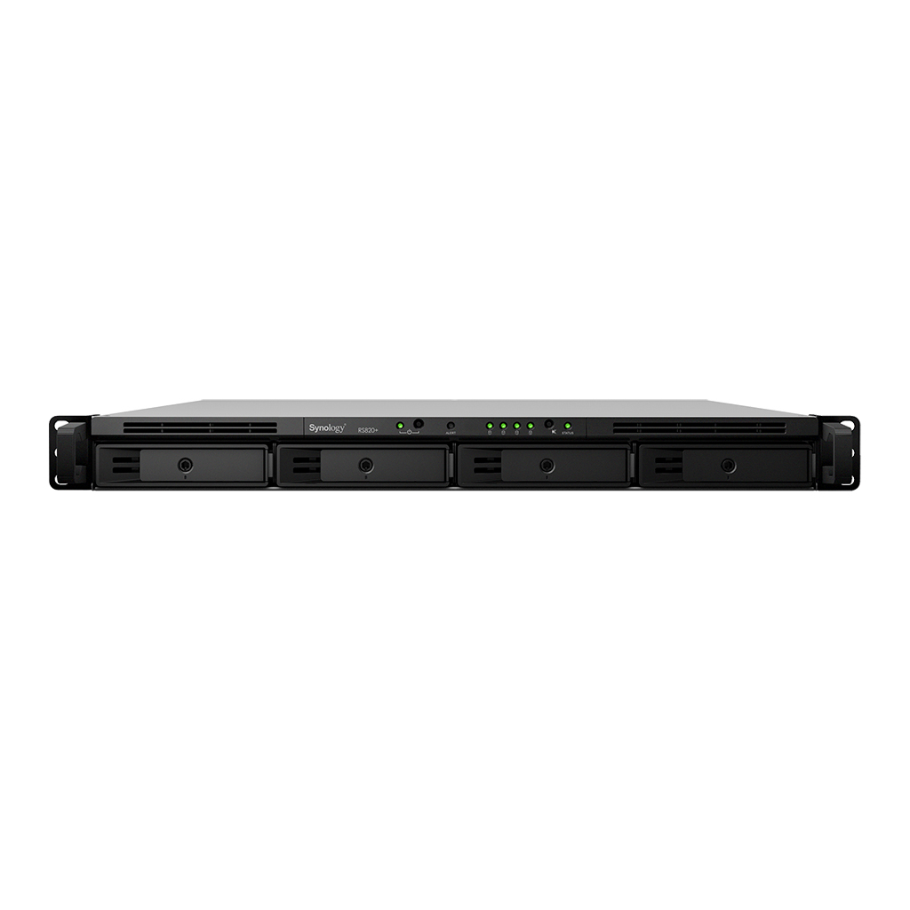 NAS-сервер Synology RackStation RS820RP+, 4xHDD 3,5, 4х1000Base-T, два БП, без дисков