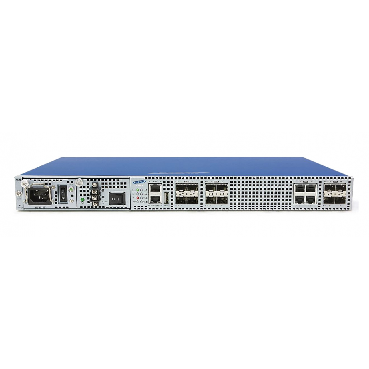 Станционный терминал OLT с 4 портами GPON (SFP) и 4 порта 10G/SFP+, 4 портами 10/100/1000-Base-T/SFP