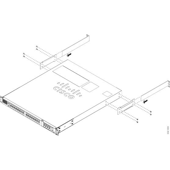 Заднее крепление для коммутаторов Cisco Catalyst 4948E стойку 19 