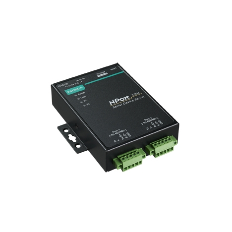 NPort 5230-T 2-портовый преобразователь RS-232 + RS-422/485 в Ethernet с расширенным диапазоном температур