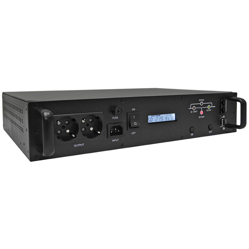 Источник бесперебойного питания Line-Interactive, 1000 VA, Rackmount LCD (чистый синус на выходе)
