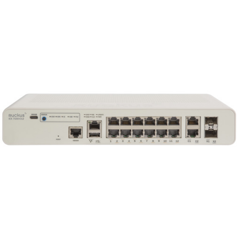 Коммутатор Ruckus Compact Switch, 12xGBE, 2xGBE uplink, 2x1G SFP uplink, 124W PoE+