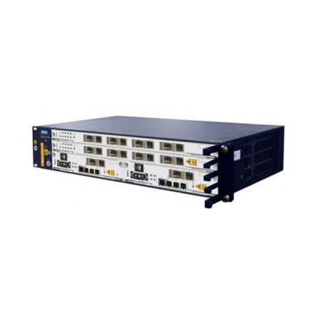 2RU шасси ZTE OLT GPON 10G, 2 слота для установки интерфейсных модулей, 8 GPON портов, DC