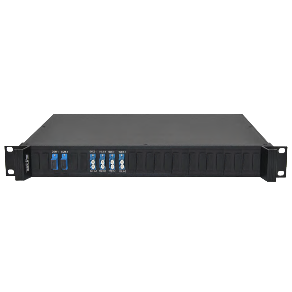 Мультиплексор CWDM 4-канальный двух волоконный в шасси -1U(trx:1471-1491, 1511-1531)