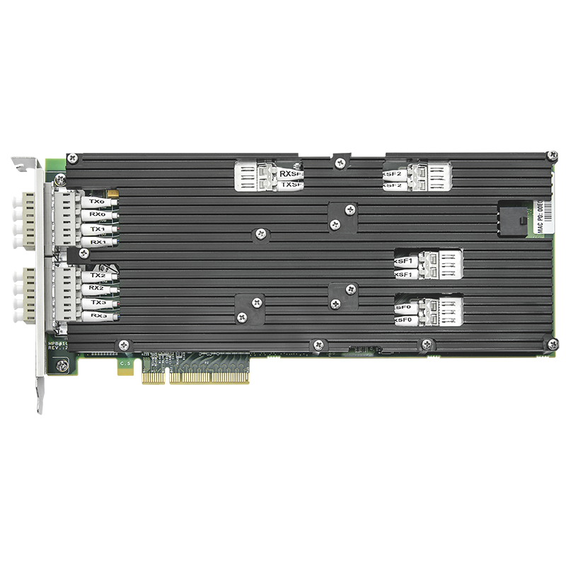 Сетевая карта 4 порта 1000Base-SX/10GBase-SR Bypass (LC, Intel 82599ES), Silicom PE310G4BPi9-SRD-SD