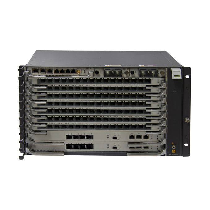 6RU шасси Huawei OLT GPON, 7 слотов для установки интерфейсных модулей, 4x10G порта