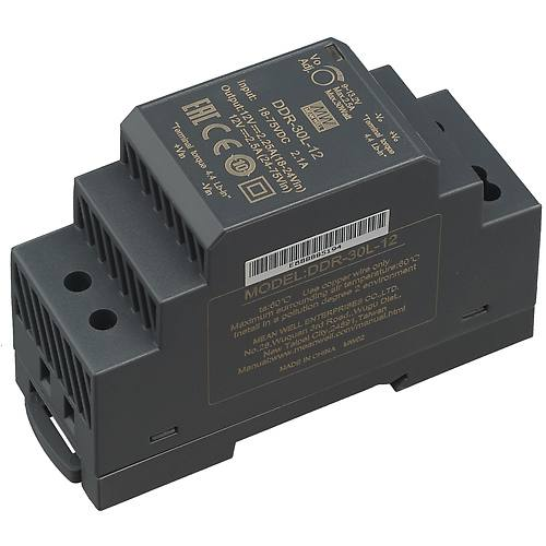 DDR-30L-12, DC/DC преобразователь, 30Вт, вход 18-75В, выход 12В/2,5А Mean Well