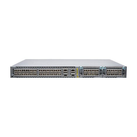 Коммутатор Juniper EX4600, 24 SFP+/SFP ports, 4 QSFP+ ports, 2 expansion slots, redundant fans, 2 AC power supplies, front to back airflow