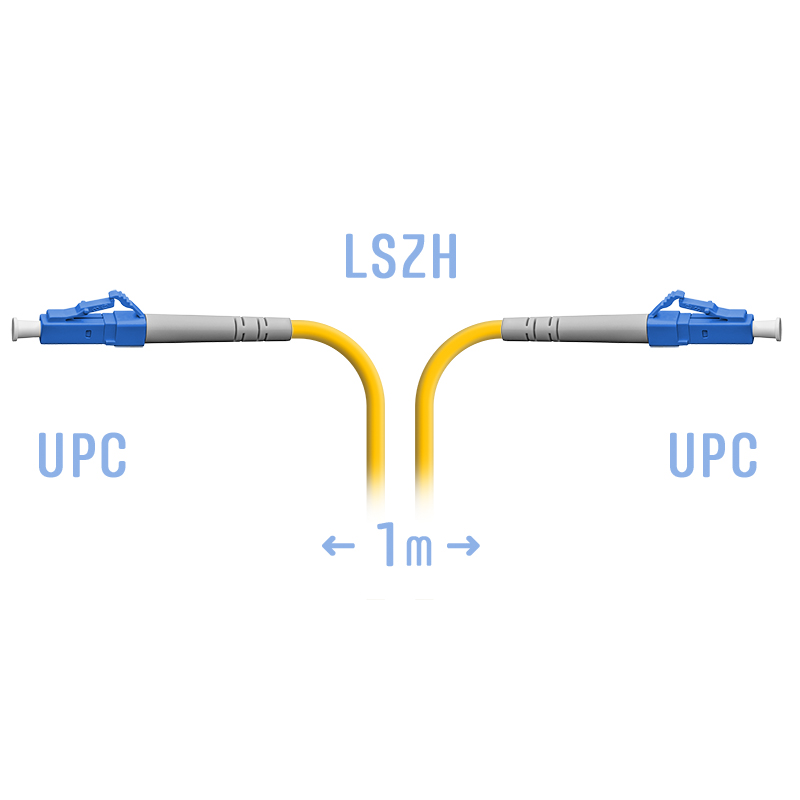 Патчкорд оптический LC/UPC SM  1 метр