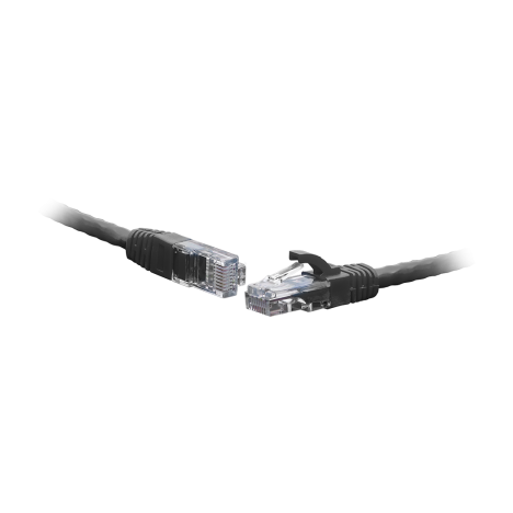Коммутационный шнур F/UTP 4-х парный cat.5e 2.0м PVC standart чёрный