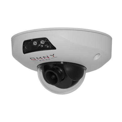 IP камера OMNY BASE miniDome4A-WDS миникупольная 4Мп (2592x1520) 20к/с,  1.7мм, F2.0, 802.3af A/B, 12±1В DC, ИК до 15м, встр. микр, WDR 120dB, MicroSD