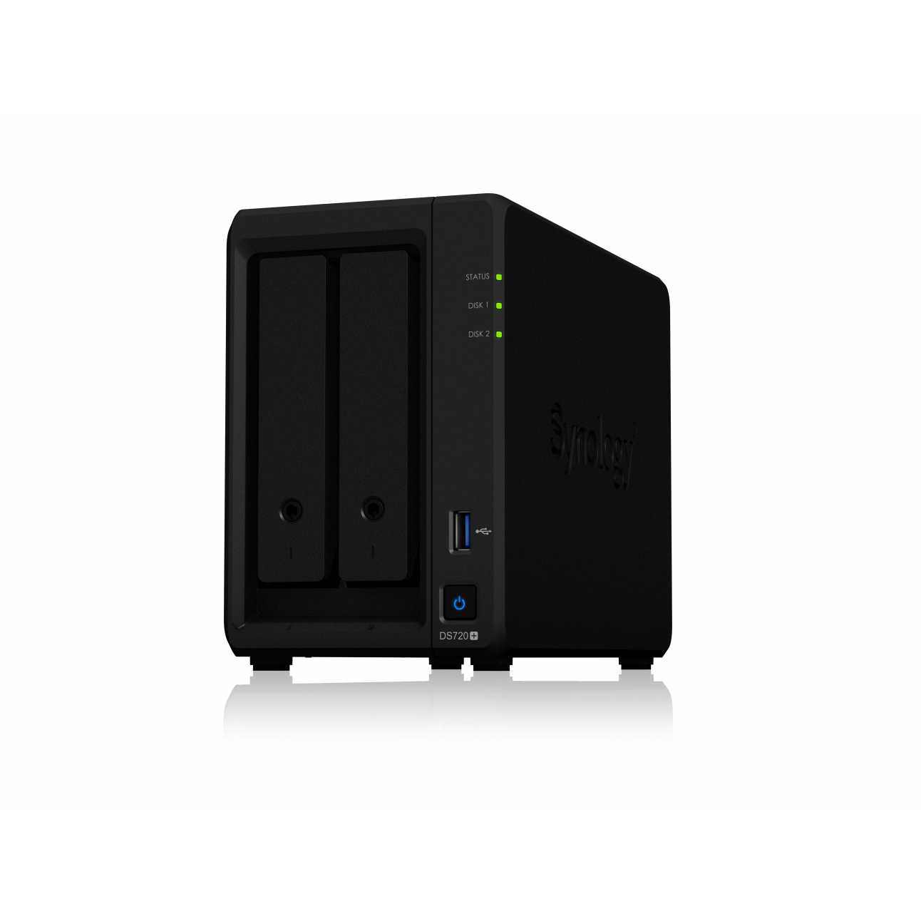 Сетевое хранилище Synology DiskStation DS720+, 2xHDD 3,5, 2х1000Base-T, без дисков
