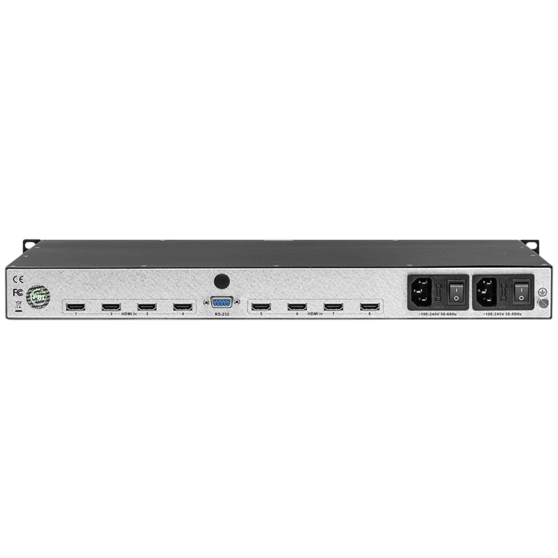 Профессиональный 8ми канальный MPEG-4 кодер PBI DXP-8000EC-82H