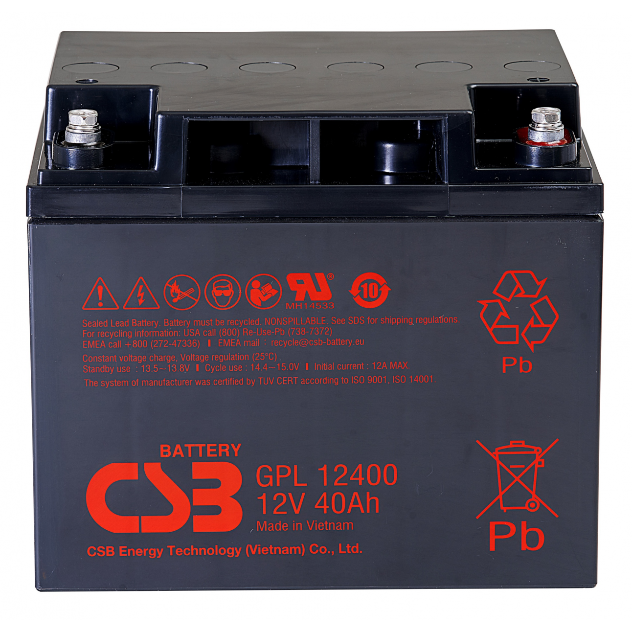 Аккумулятор CSB GPL12400 I