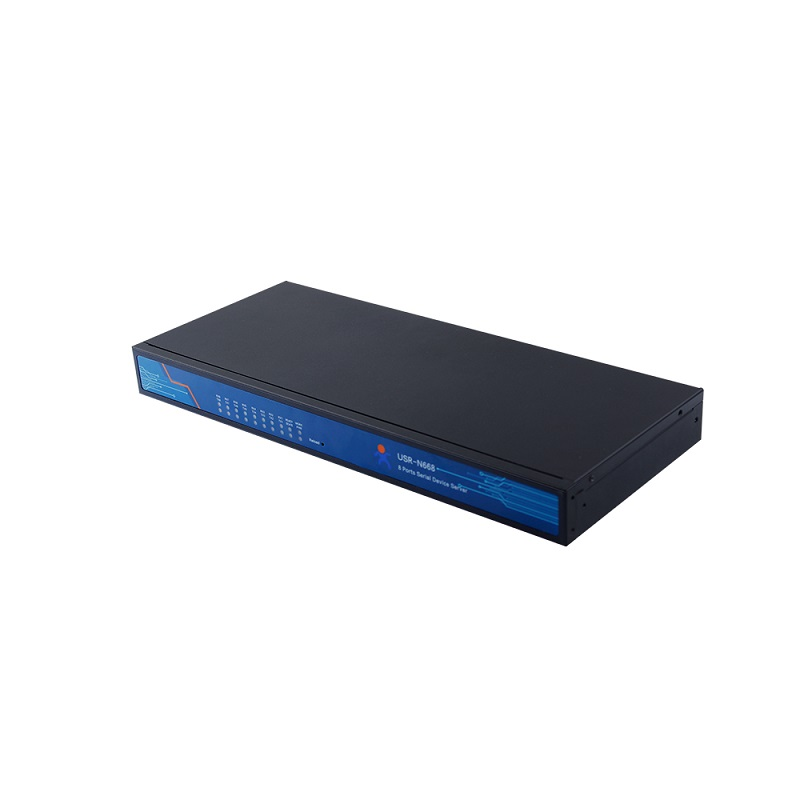 8-портовый конвертер интерфейсов RS232/RS422/RS485 в Ethernet TCP/IP, металл корпус, 19
