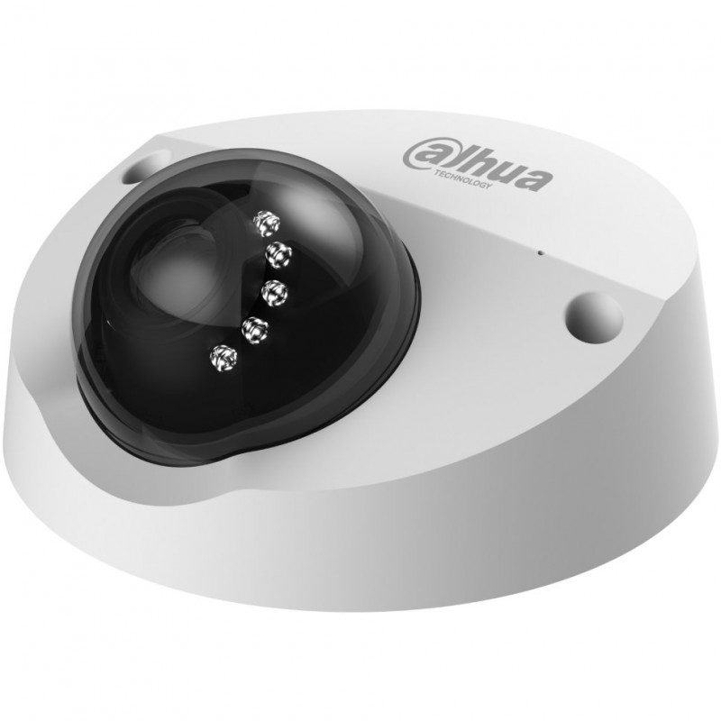 IP камера Dahua DH-IPC-HDPW1431FP-AS-0280B уличная миникупольная 4Мп, фикс.объектив 2.8мм, WDR, встр. микр., MicroSD, ИК до 25м, DC12B/PoE, IP66