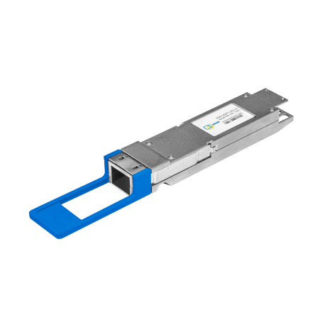 Двухволоконный модуль, QSFP+ 40GBASE-LR4, разъем LC, дальность до 10км (7dB)