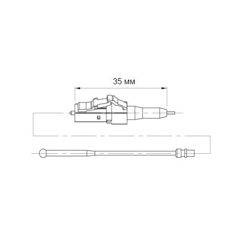 Разъем оптический Ilsintech Splice-On Connector LC/UPC для кабеля 0,9 мм