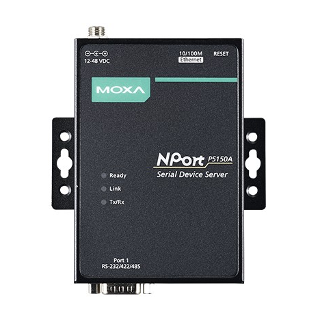 NPort P5150A 1-портовый сервер RS-232/422/485 в Ethernet с возможностью питания через Ethernet (PoE, стандарт IEEE 802.3af) MOXA