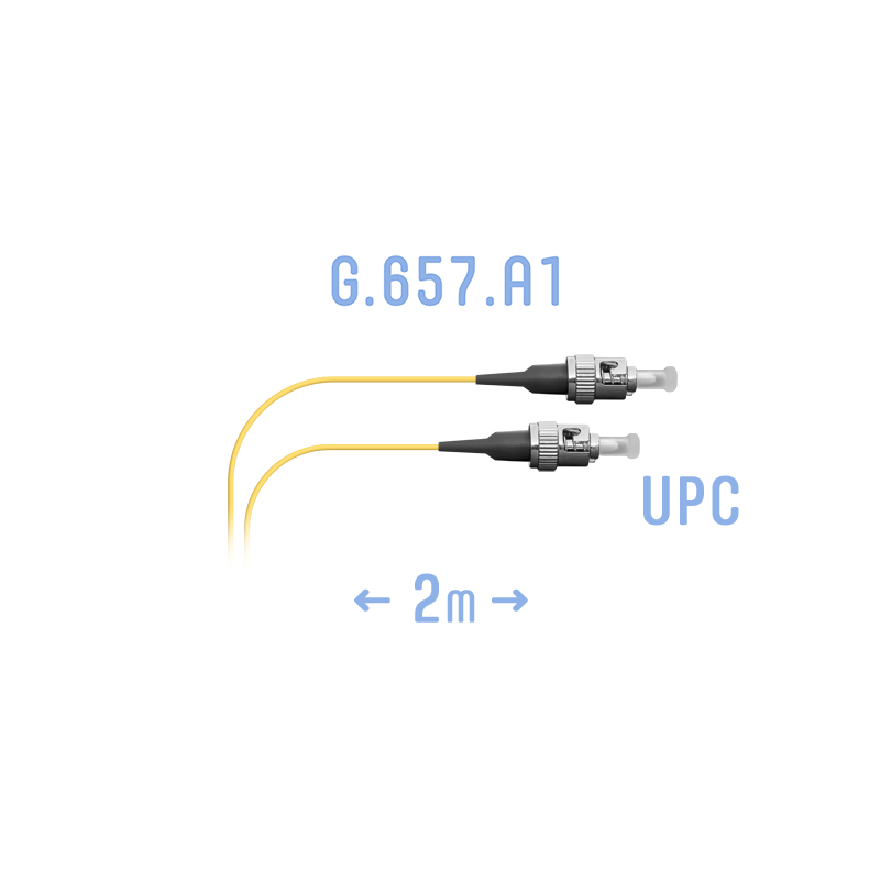 Шнур монтажный оптический ST/UPC SM G.657.A1 2 метра