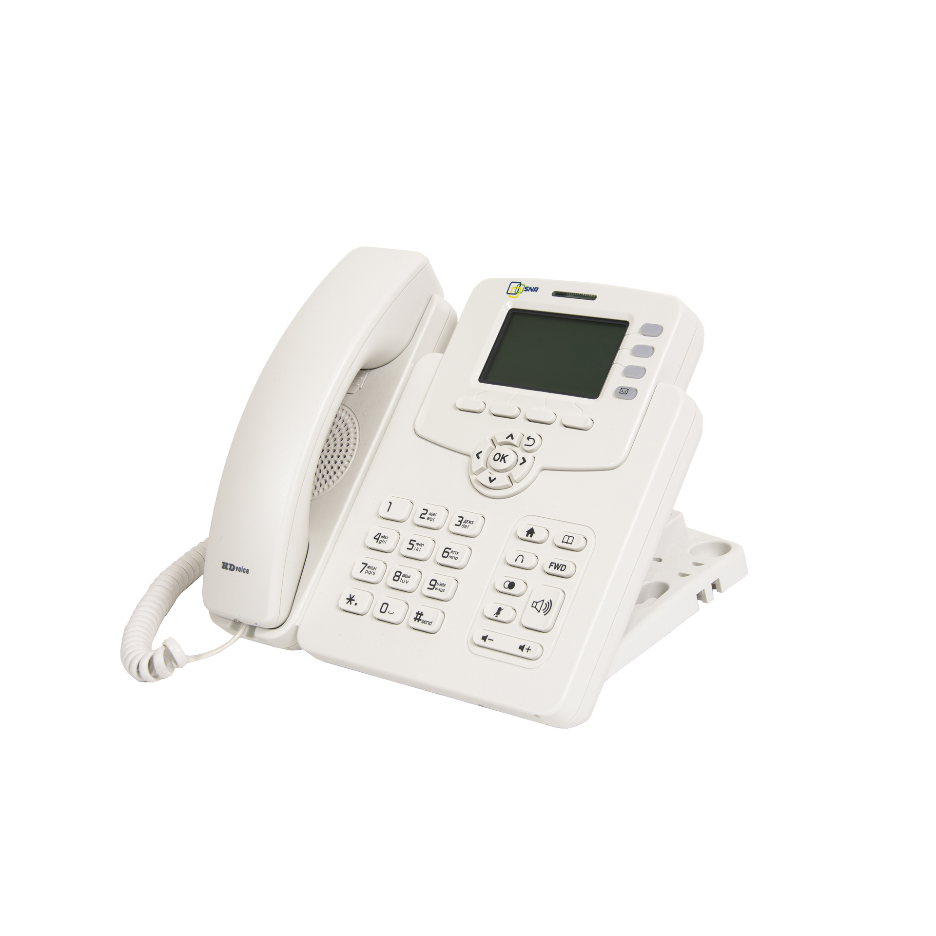IP-телефон SNR-VP-53W, поддержка PoE, белый цвет