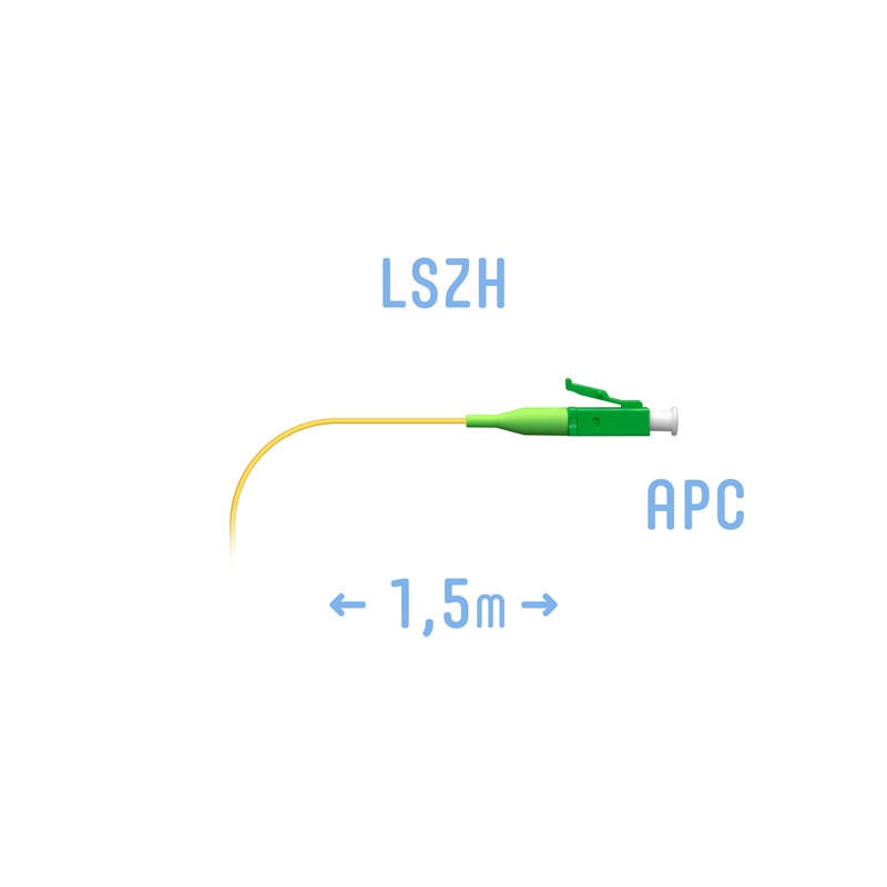 Пигтейл LC/APC SM (0.9) 1.5 m