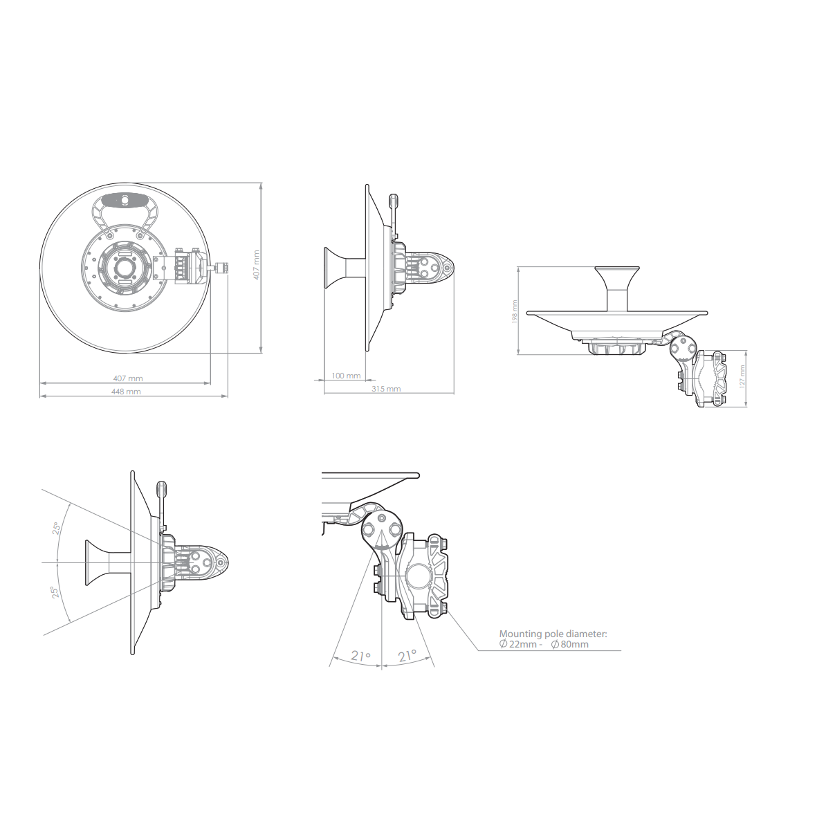 Антенна направленная RF elements UltraDish TP 550 5GHz, 27.5dBi