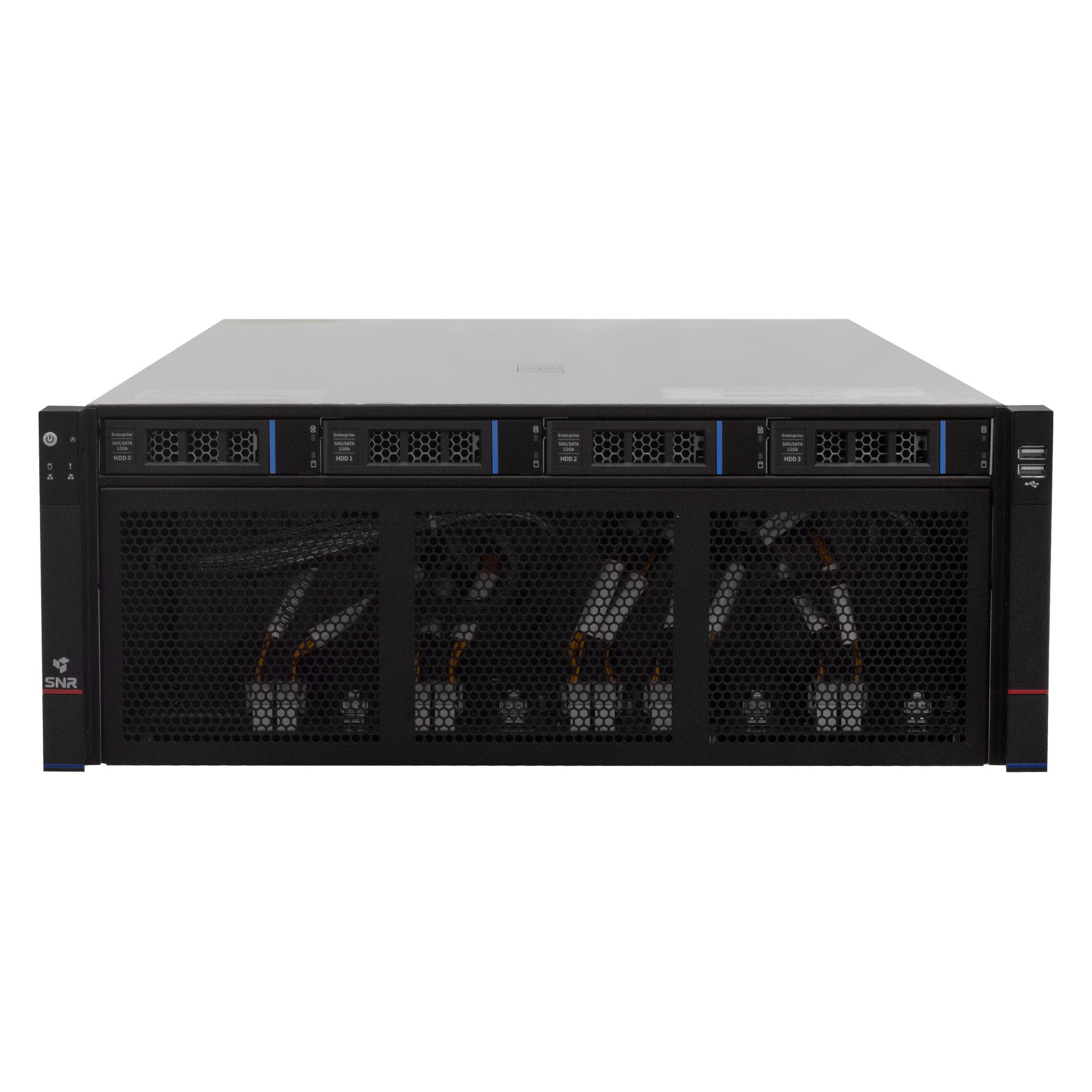 Серверная платформа SNR-SR4210GPU, 4U, Scalable, DDR4, 4xHDD, 10xGPU резервируемый БП