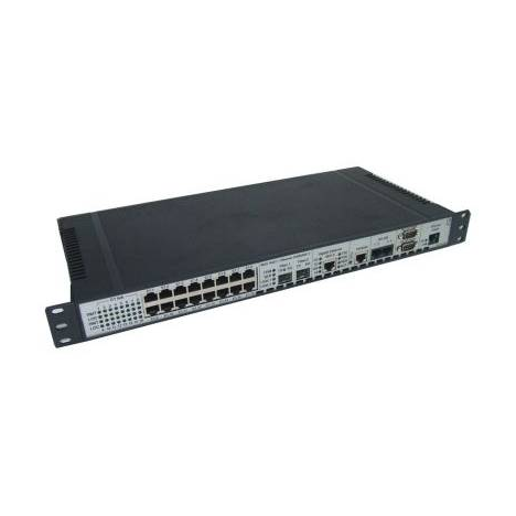 Оптический мультиплексор 16xE1+Gigabit Ethernet 1000BASE-T+4x RS-485, без SFP трансиверов