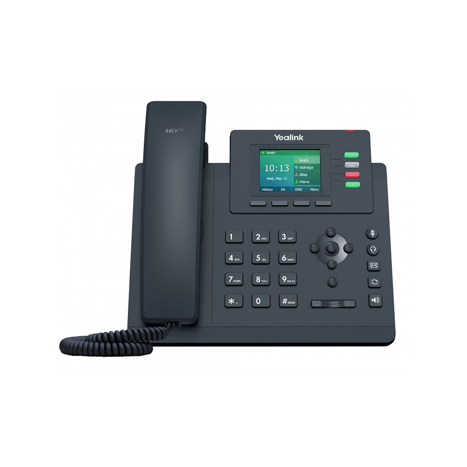 SIP-телефон Yealink SIP-T33G, цветной экран, 4 аккаунта, PoE, GibE