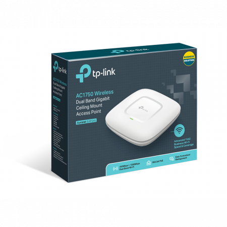 AC1750 Гигабитная двухдиапазонная потолочная точка доступа Wi-Fi EAP245