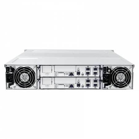 Система хранения данных Infortrend GS1012R2CF-D Gen2 (2xCtrl, до 12xHDD, 2xSAS12G внеш. порт, 4x4GB, 8x1G портов iSCSI)