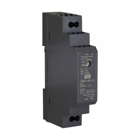DDR-15G-12, DC/DC, 15 Вт, вход 9…36 В DC, выход 12 В/ 1,25 А, Mean Well