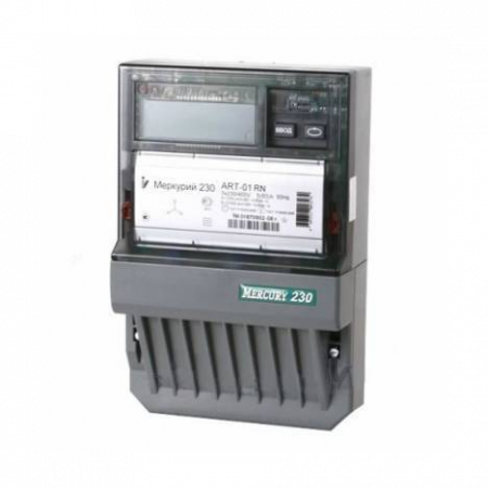 Счетчик Меркурий 230 ART-03 RN 3ф 5-7.5А 0.5s/1.0 класс точн. многотариф.; RS485 ЖКИ Моск. вр.  