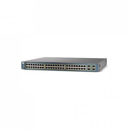 Коммутатор Cisco Catalyst WS-C3560-48PS-S (некондиция, 1 неисправный порт RJ-45, косметические повреждения)