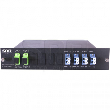 Мультиплексор DWDM двухволоконный 4-канальный в 1/2-слоте