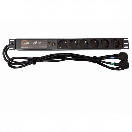 Блок розеток BONCH-ATS/PDU 8A-6S-S/S